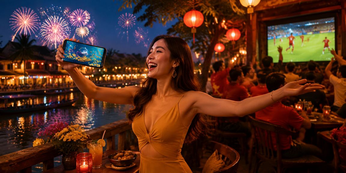 Cảnh đánh cá cầu may và cá cược thể thao tại Hội An